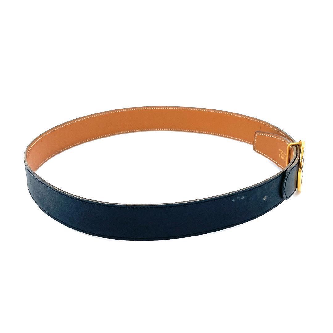 ✨️美品✨️ エルメス シュヴァル 馬 ホースバックル ベルト レディース 黒