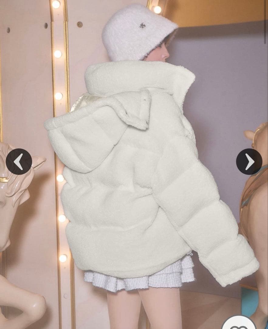 【完売品】michellMacaron フーディボアショートブルゾン