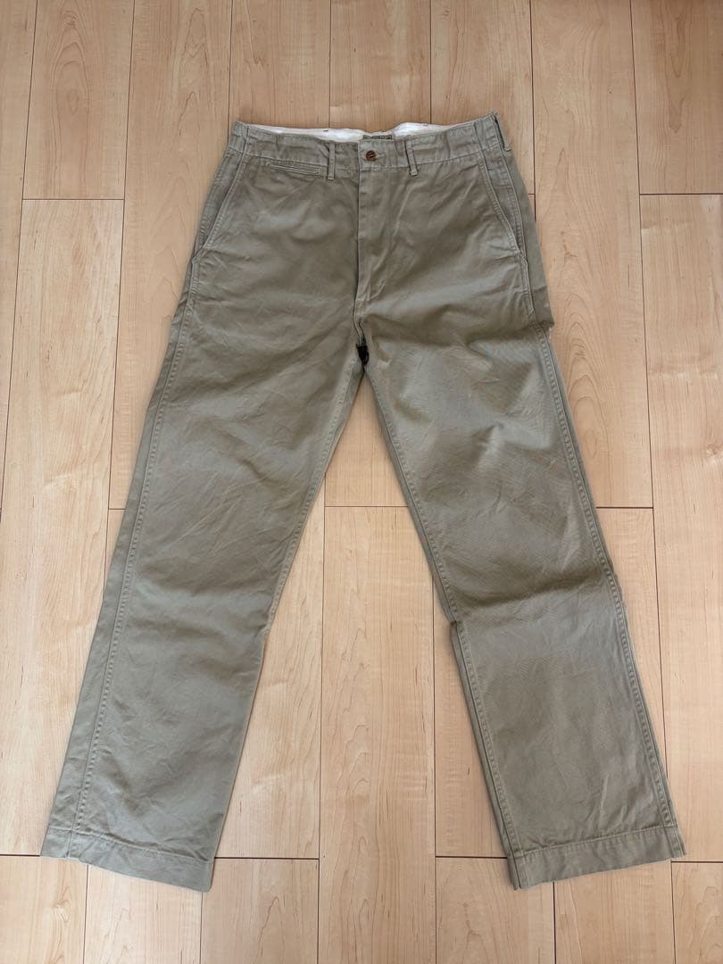 バズリクソンズ BR40025 チノパン W33 カーキ