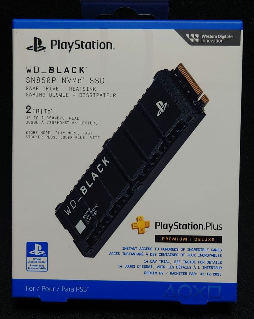 WD_BLACK SN850P NVMe SSD 2TB 未使用未開封