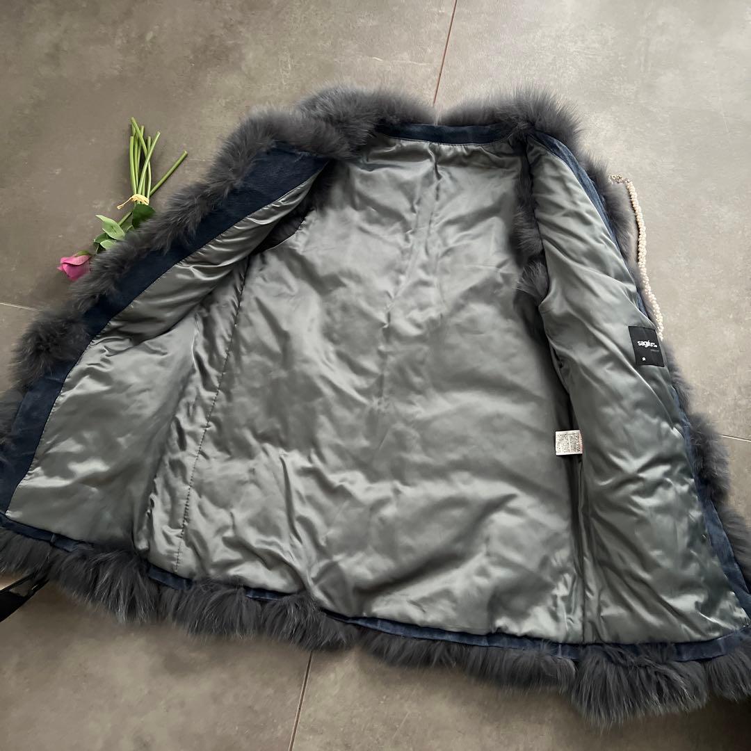 最高級✨美品✨SAGA FURS ファーベスト　グレー系　ブルーフォックス