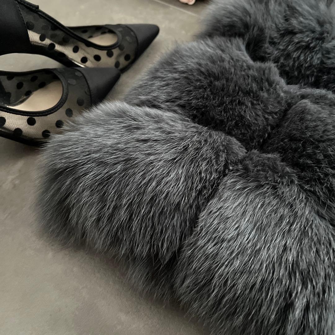 最高級✨美品✨SAGA FURS ファーベスト　グレー系　ブルーフォックス