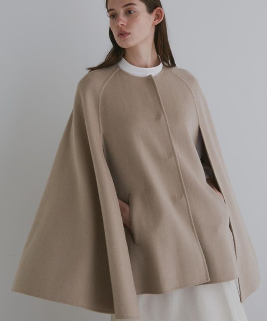 LE PHIL ルフィル ライトリバーケープコート ベージュ