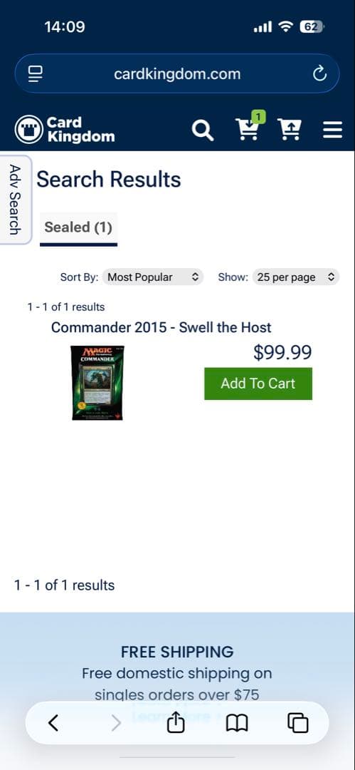 【未開封】統率者2014 「勢力の拡大」　英語版
