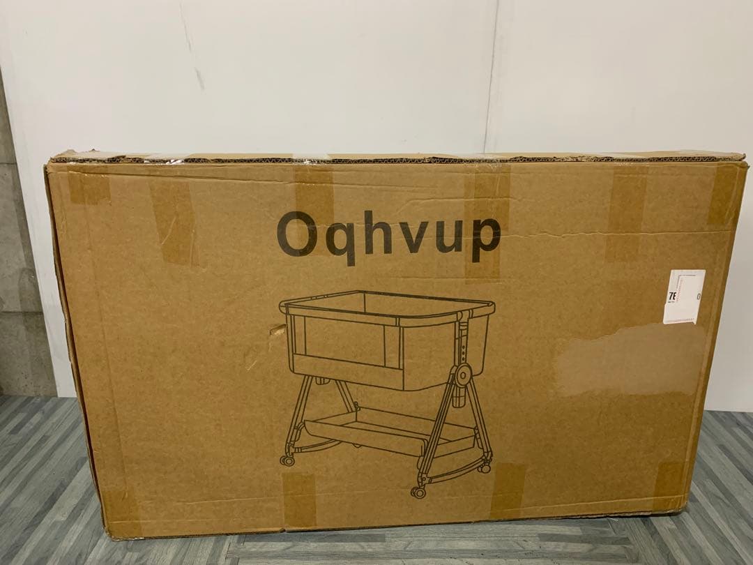 Oqhvup ベビーベッド 添い寝 乳児用ベッド 新生児ベッド 高さ6段調節可能