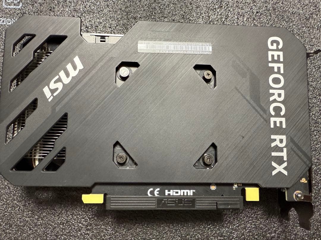 グラフィックボード・グラボ・ビデオカード MSI GeForce RTX 4060 Ti VENTUS 2X BLACK