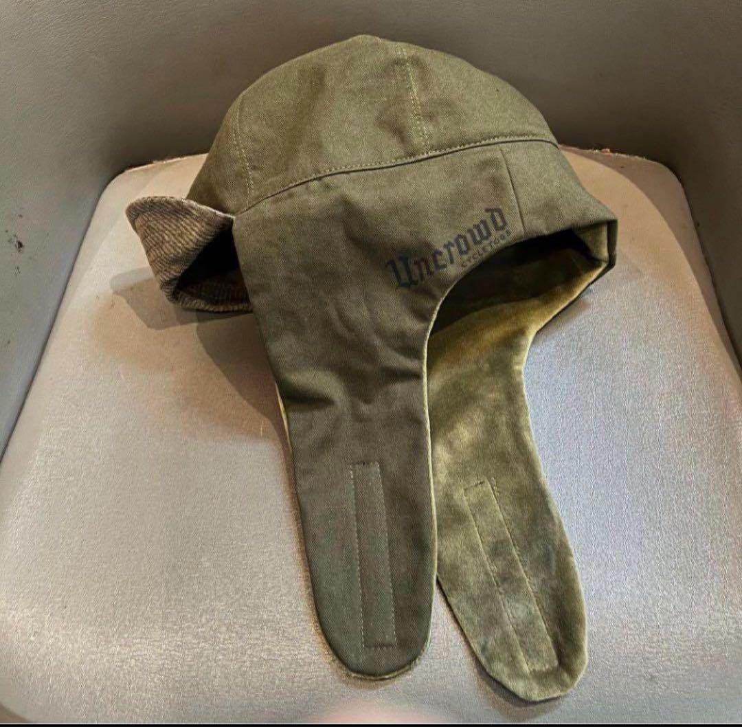 ナナ様 UNCROWD ボンバーキャップ　オリーブ　ドライボーンズ　キャスケット