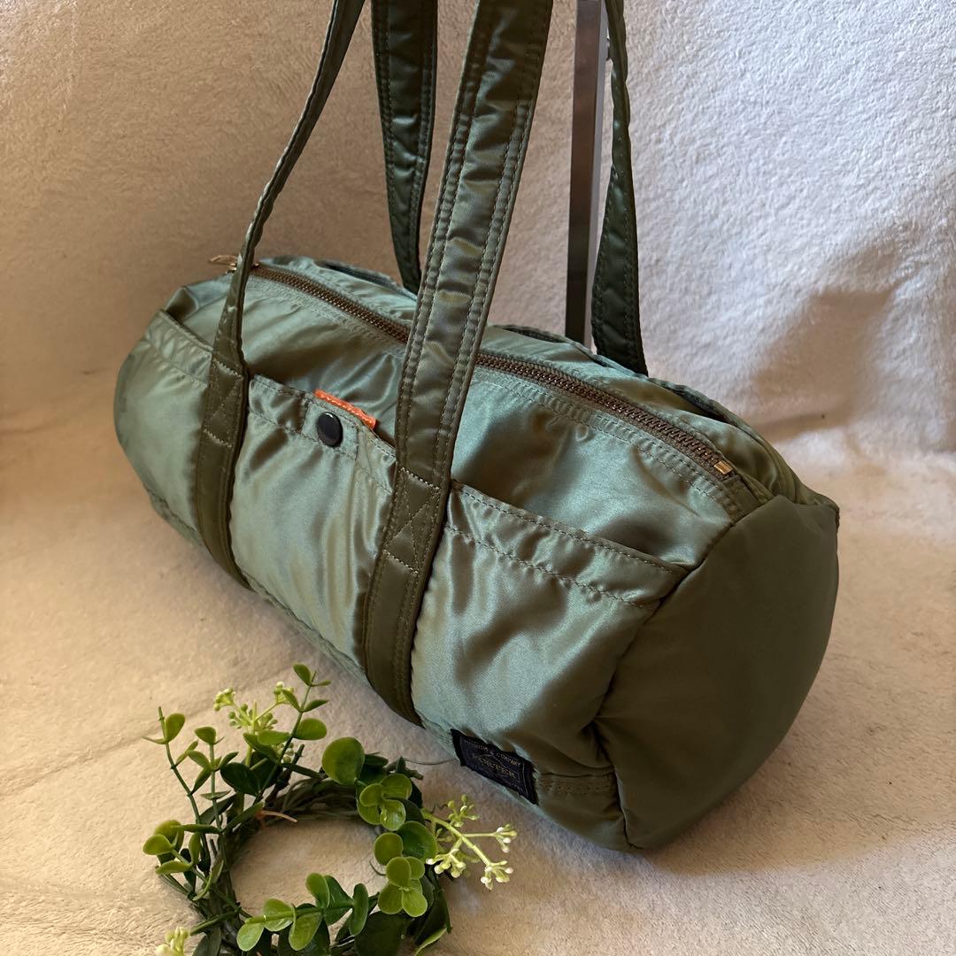 レア✨ポーター　タンカー　ミニボストンL　ドラムバッグ　セージグリーン　緑