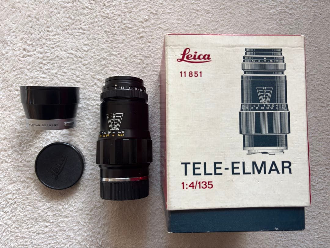 美品 元箱フード付き Leica TELE ELMAR 135mm f4