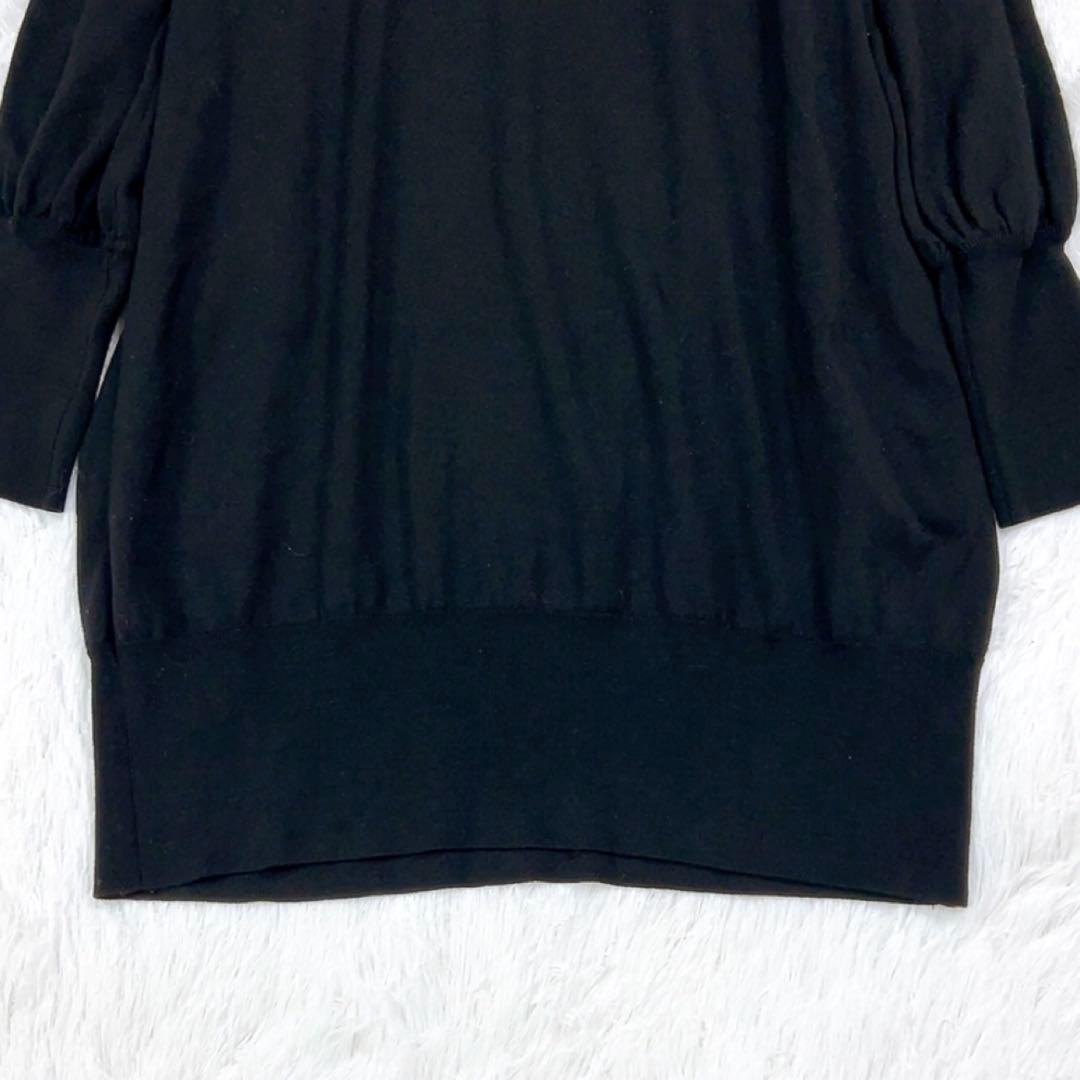 FOXEY フォクシー ワンピース バックリボン 42 XL相当 ブラック 黒