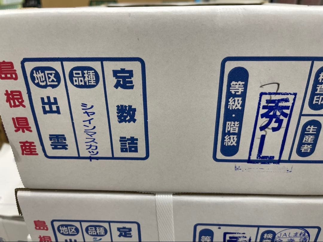 67【島根県産】シャインマスカット約2キロ(3〜5房)×2