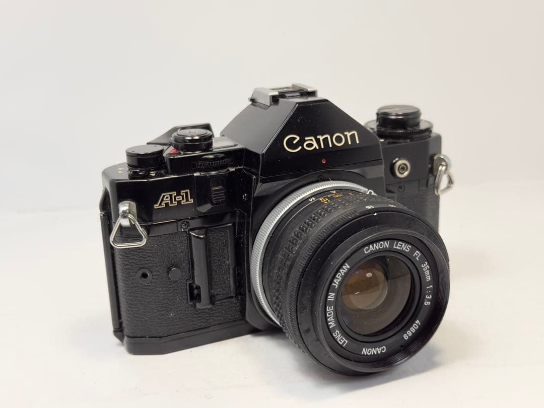 Canon A-1 フィルム一眼レフカメラ 35mm FL f/3.5レンズ付