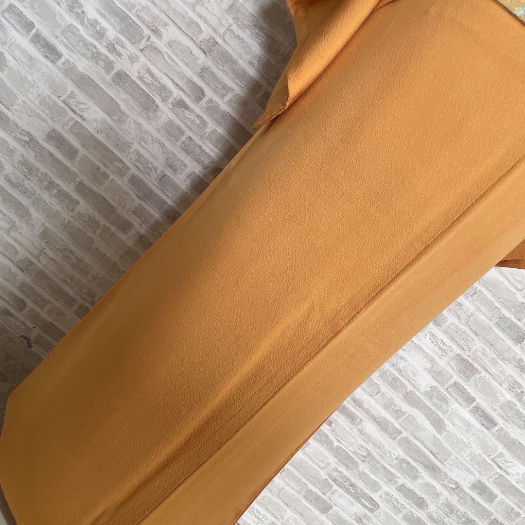 色無地　フルセット　藤紋　浜ちりめん　シンプル　礼装　カジュアル　着物　H6