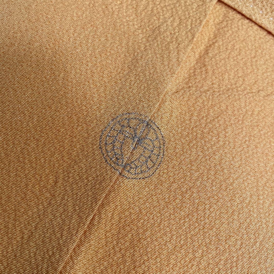 色無地　フルセット　藤紋　浜ちりめん　シンプル　礼装　カジュアル　着物　H6