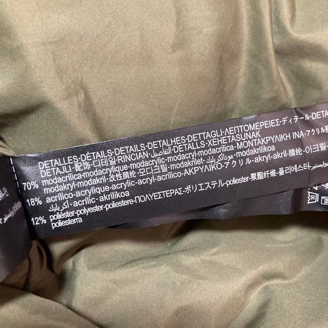 美品 ザラ　ZARA Ｎ-3B モッズコート ファー　XL BIGサイズ