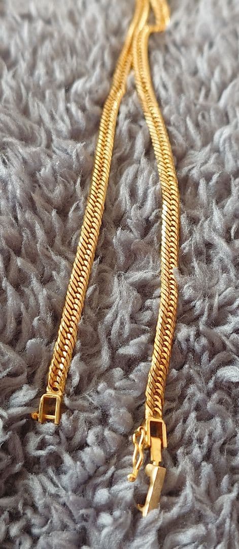 18金 喜平 12面トリプルカットアンクレット