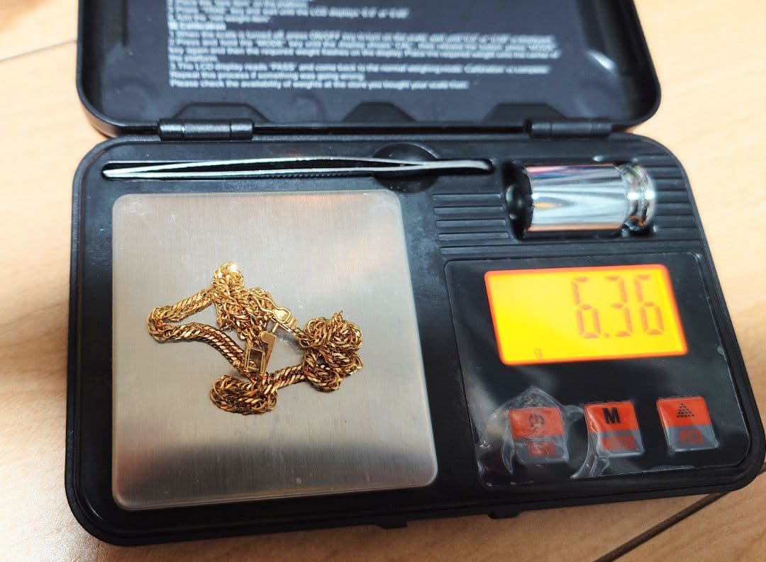 18金 喜平 12面トリプルカットアンクレット