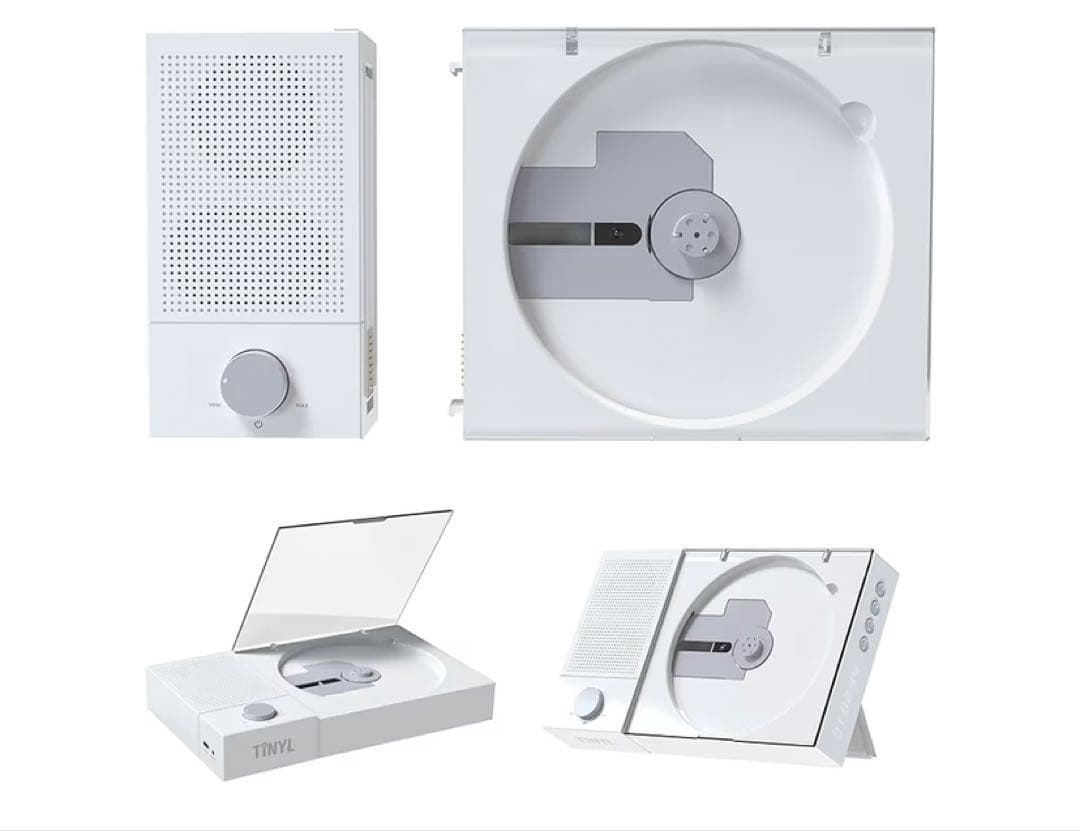 TINYL SPLIT タイノスピリット ホワイト CDプレイヤー