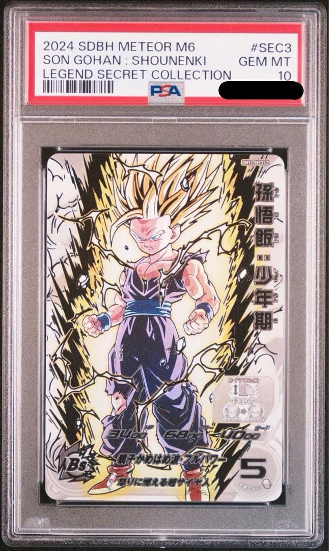 【PSA10】ドラゴンボールヒーローズ UM12-SEC3 LC 孫悟飯:少年期