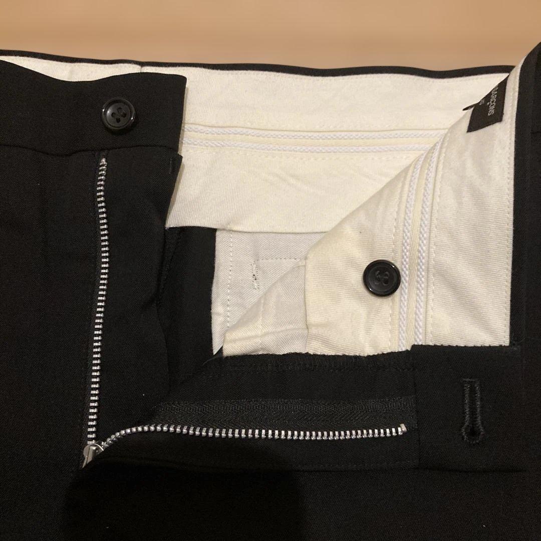 23ss コムデギャルソン オムプリュス ウールギャバ スラックス　L