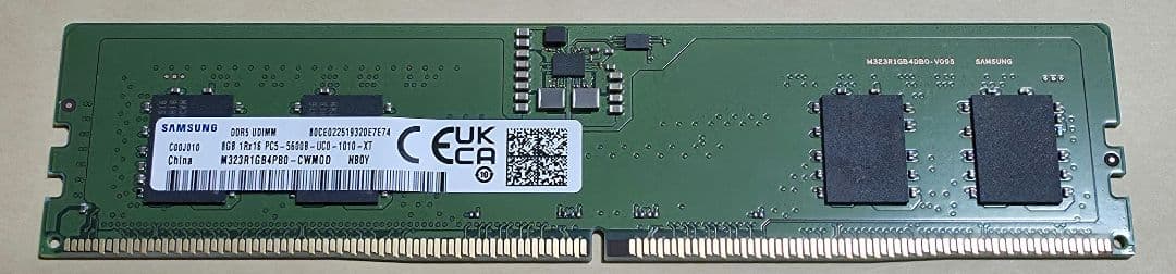 Samsung DDR5 メモリ 8GB
