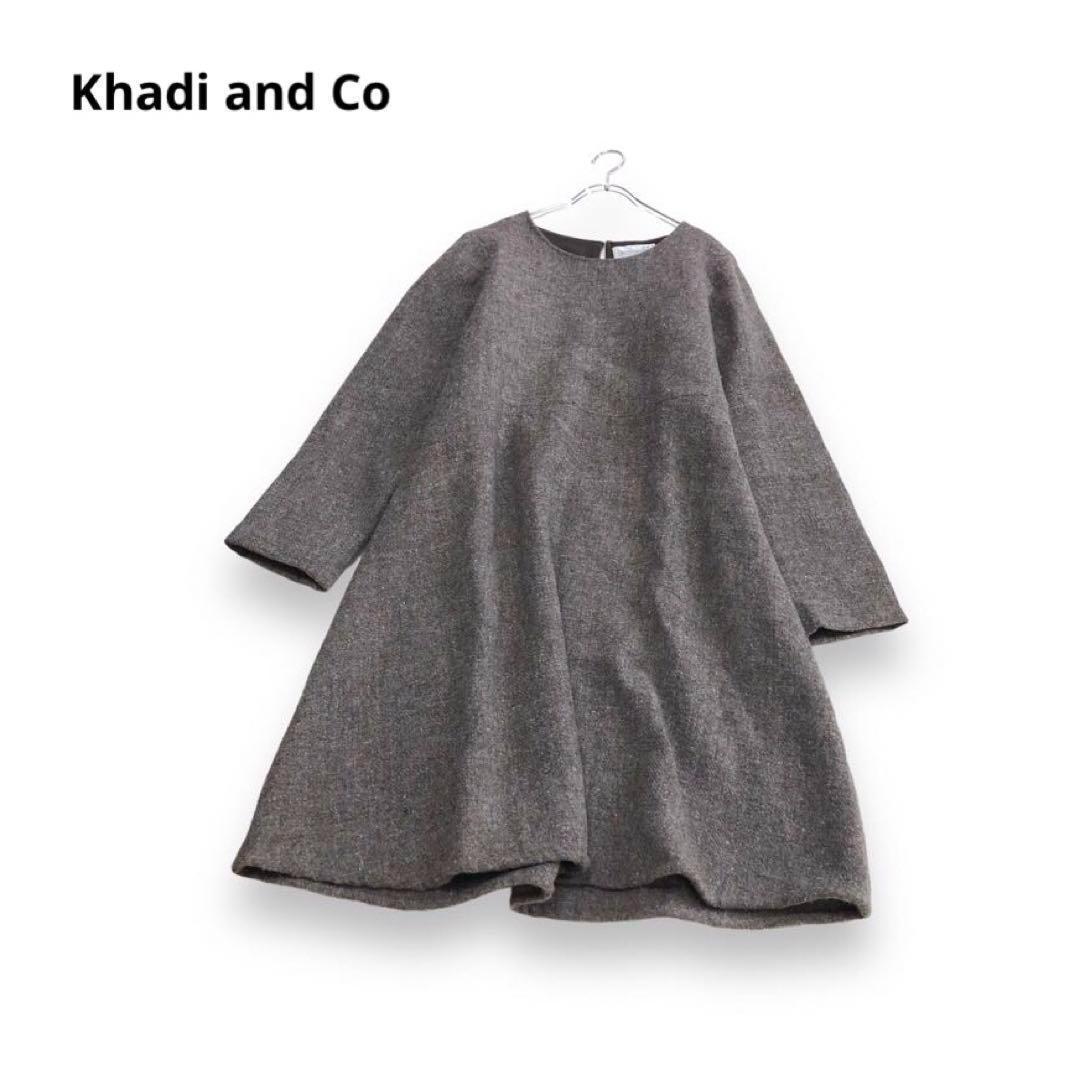 カディアンドコー★Khadi and Co★ワンピース★Aライン★ハンドメイド