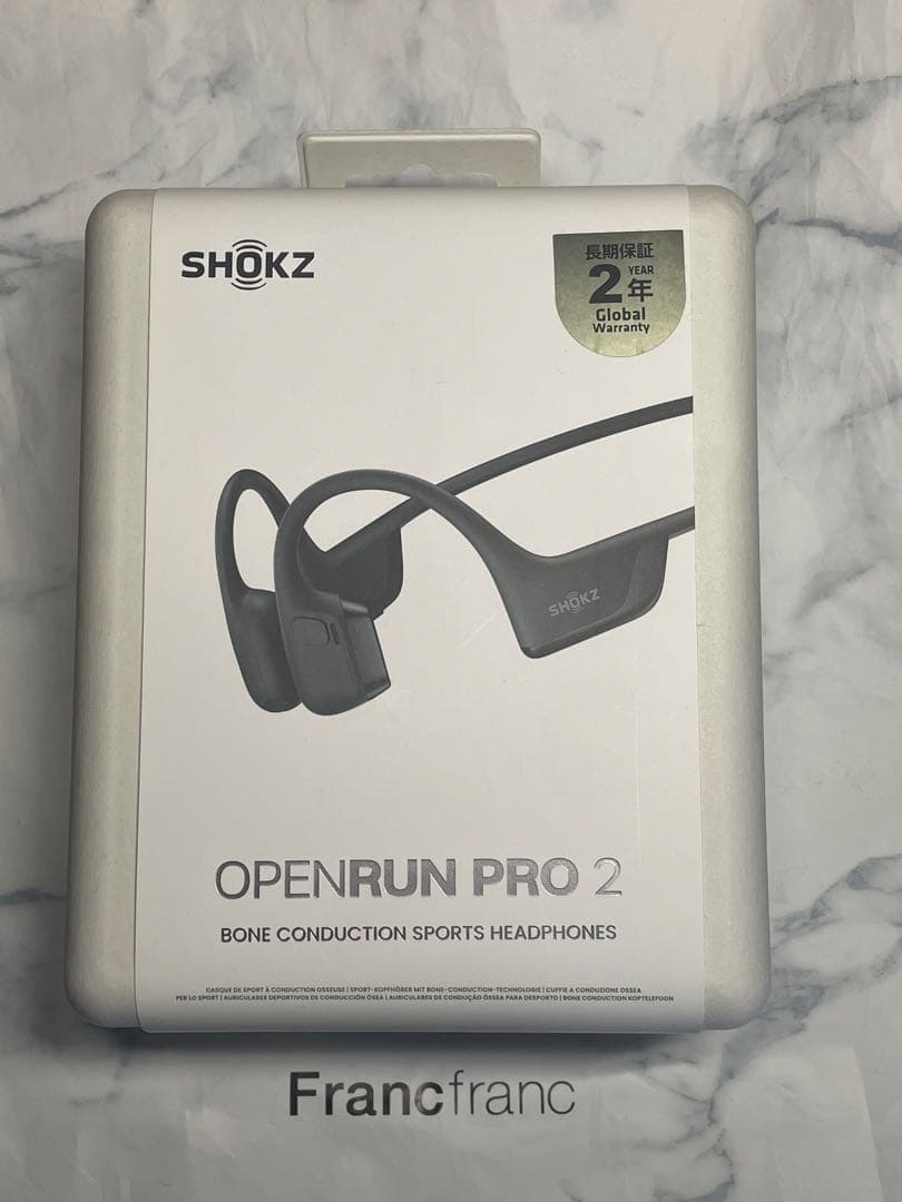 SHOKZ OPENRUN PRO 2 骨伝導イヤホン ブラック　新品未開封