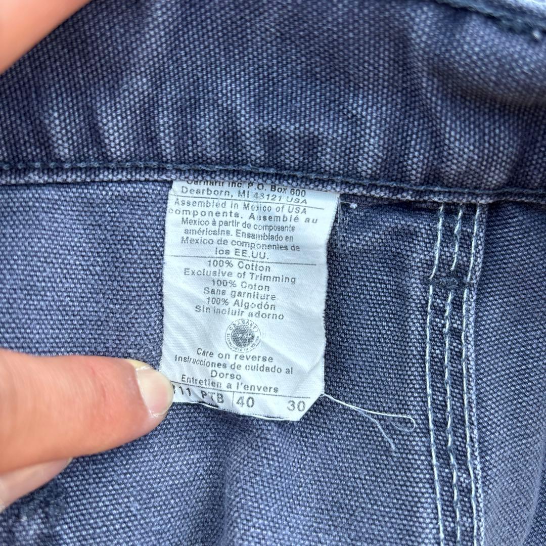 90~00s Carhartt ペインターパンツ ダック地 黒 茄子紺 グレー