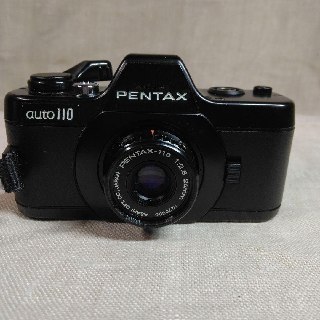PENTAX auto 110 、レンズ3本、ワインダー、ストロボ付