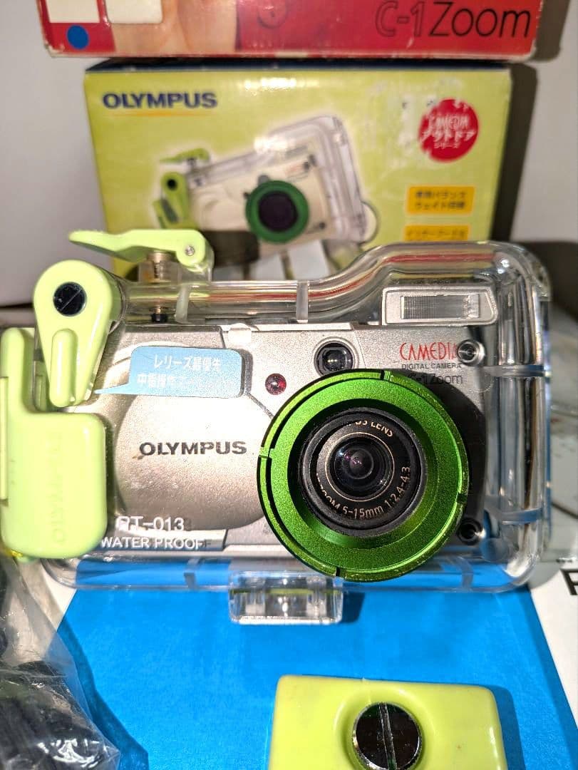 OLYMPUS C-1 Zoom コンパクトデジタルカメラ 防水防塵プロテクタ付
