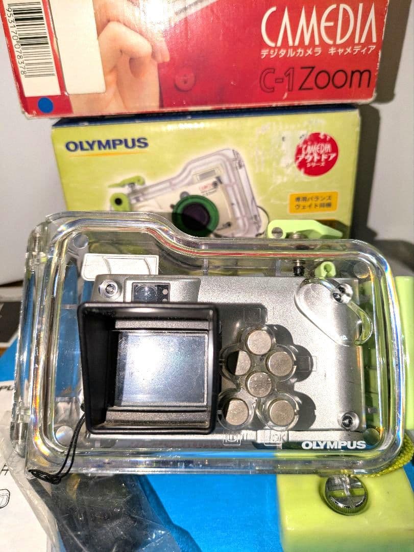 OLYMPUS C-1 Zoom コンパクトデジタルカメラ 防水防塵プロテクタ付