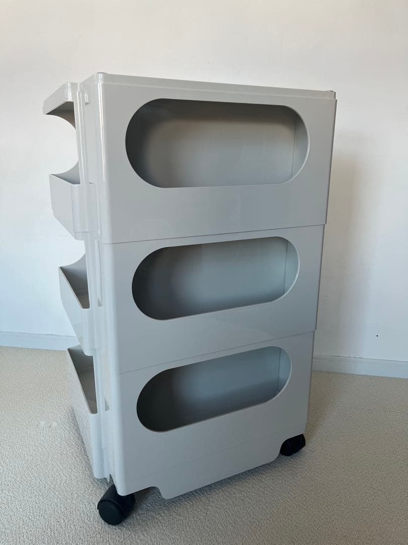 ボビーワゴン 正規品 ストーンホワイト 3段5トレイ