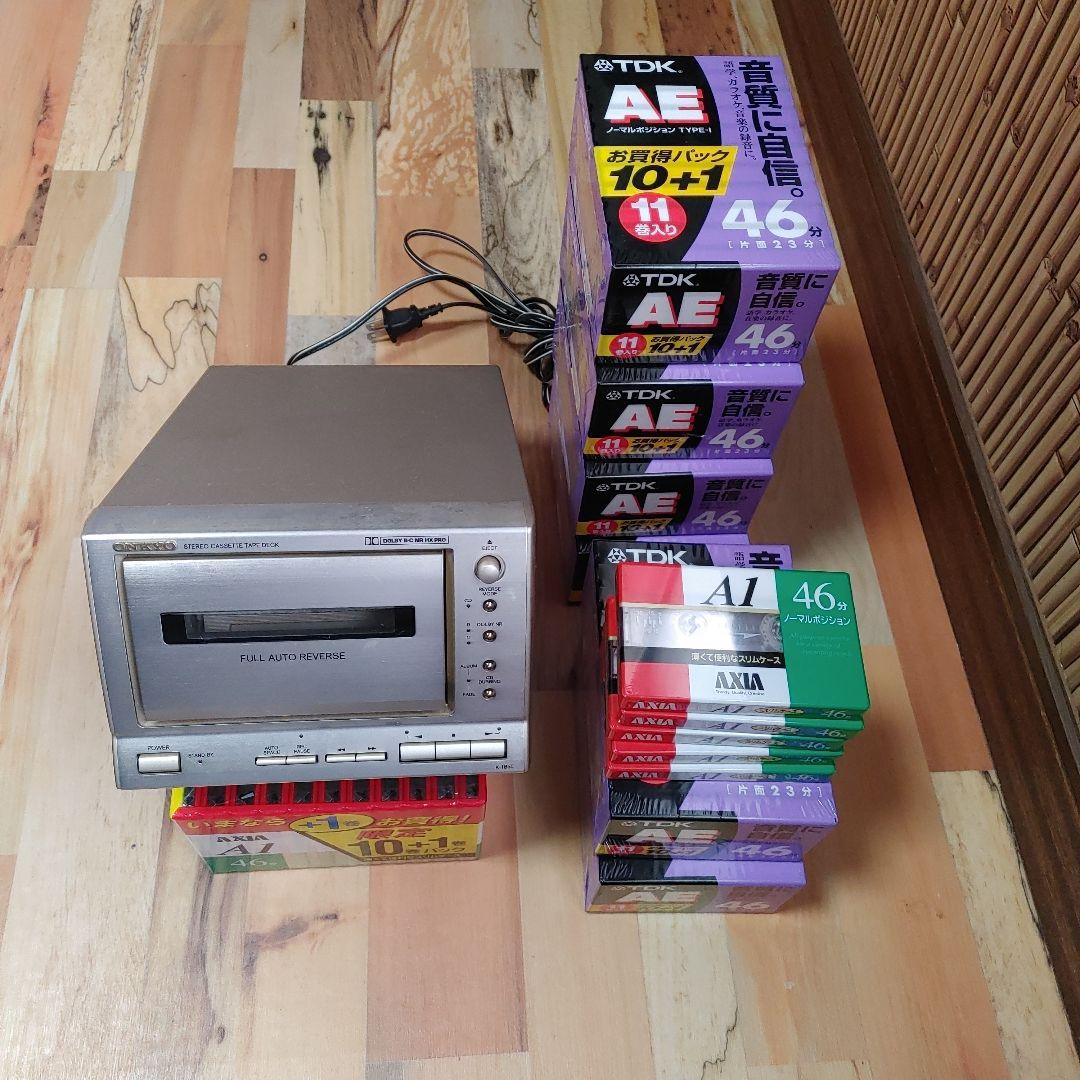 カセットデッキ + カセットテープ82本セット