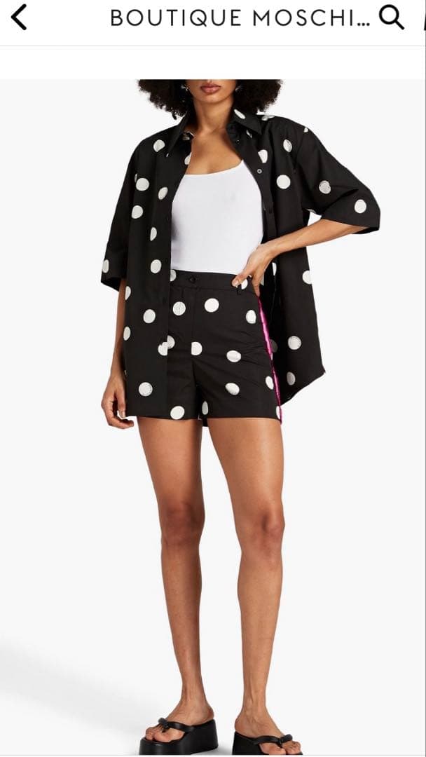 MOSCHINO ドット柄ショートパンツ IT 38