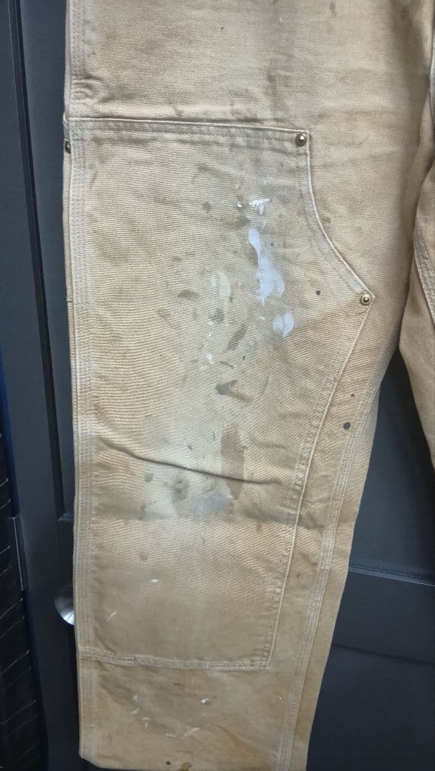 カーハート・ダブルニー・USA製・W34・L32 ペイント・