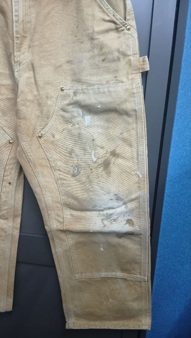 カーハート・ダブルニー・USA製・W34・L32 ペイント・