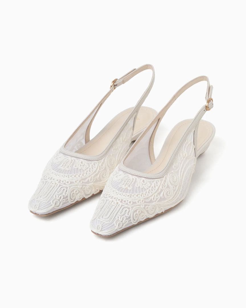 58300円→❣️Mame Cording Embroidery Heels