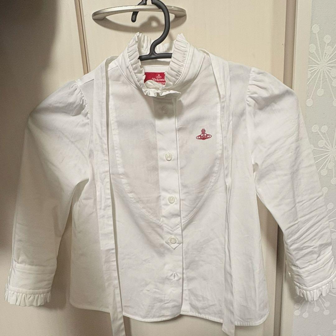 ヴィヴィアン・ウエストウッド　フリルリボンブラウス