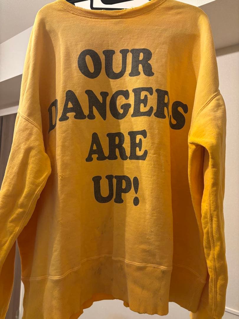 24SS saint mxxxxxx スヌーピー トレーナー　イエロー