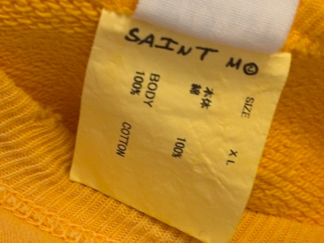 24SS saint mxxxxxx スヌーピー トレーナー　イエロー