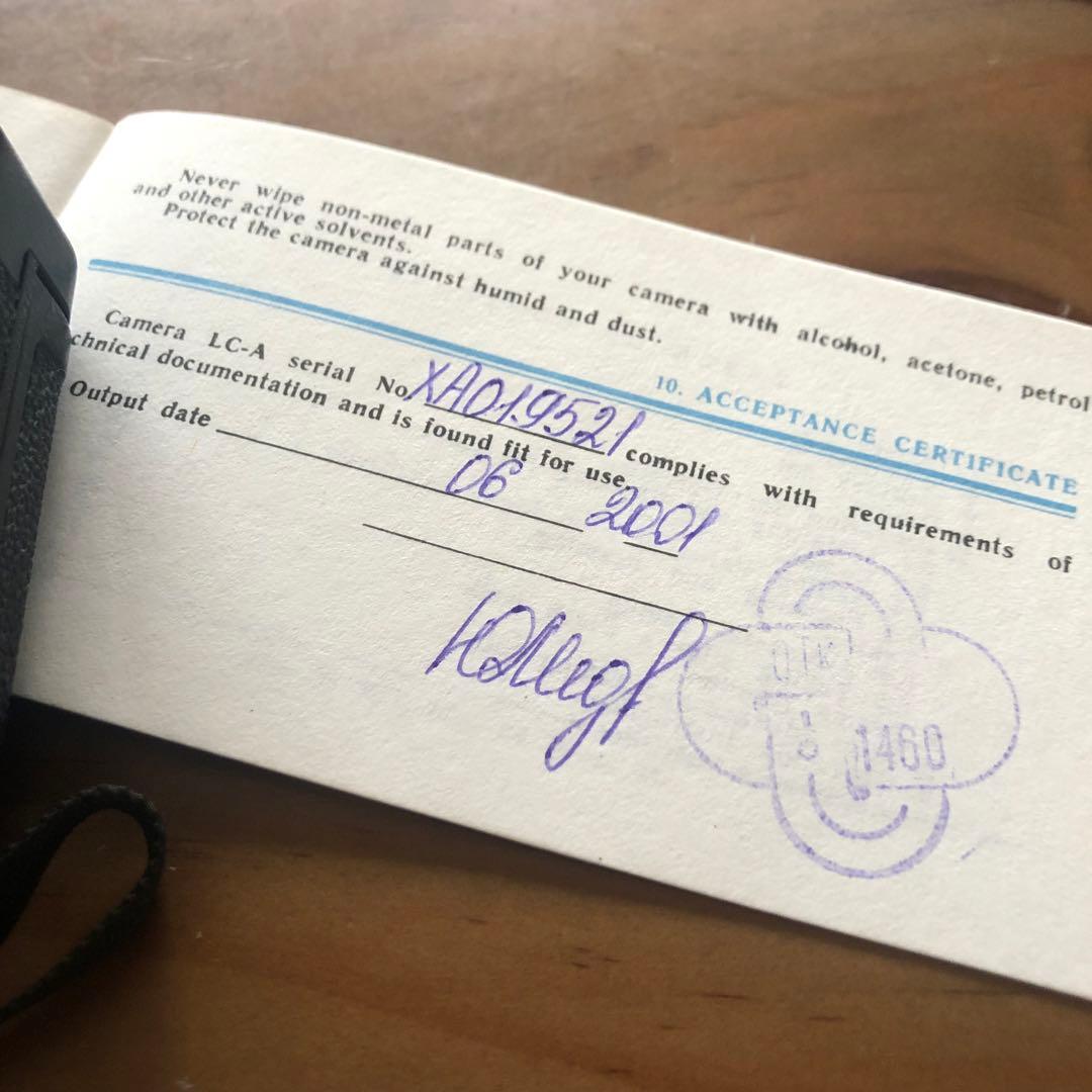 LOMO LC-A コンパクトフィルムカメラ