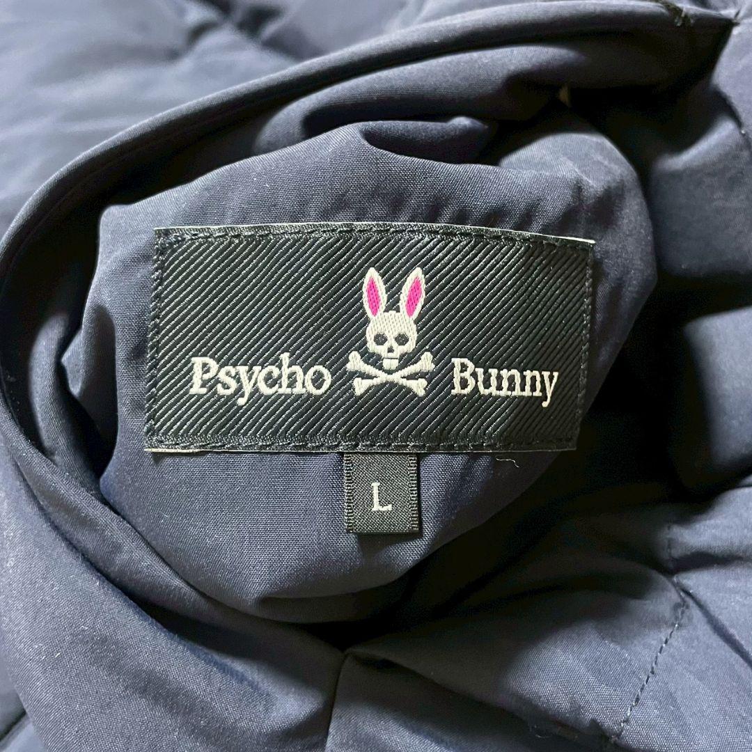 未使用　PSYCHO BUNNY　リバーシブル　ダウンベスト　ネイビー×イエロー