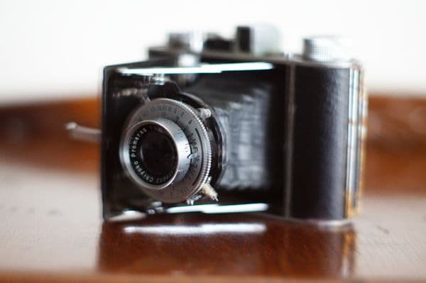 ミノルタ　セミP　 蛇腹　フィルム　カメラ　ケース付き