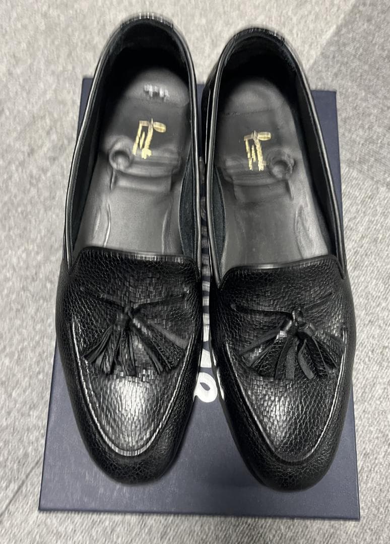 FERRANTE/CILENTO シボ革タッセルローファー8.5サイズ