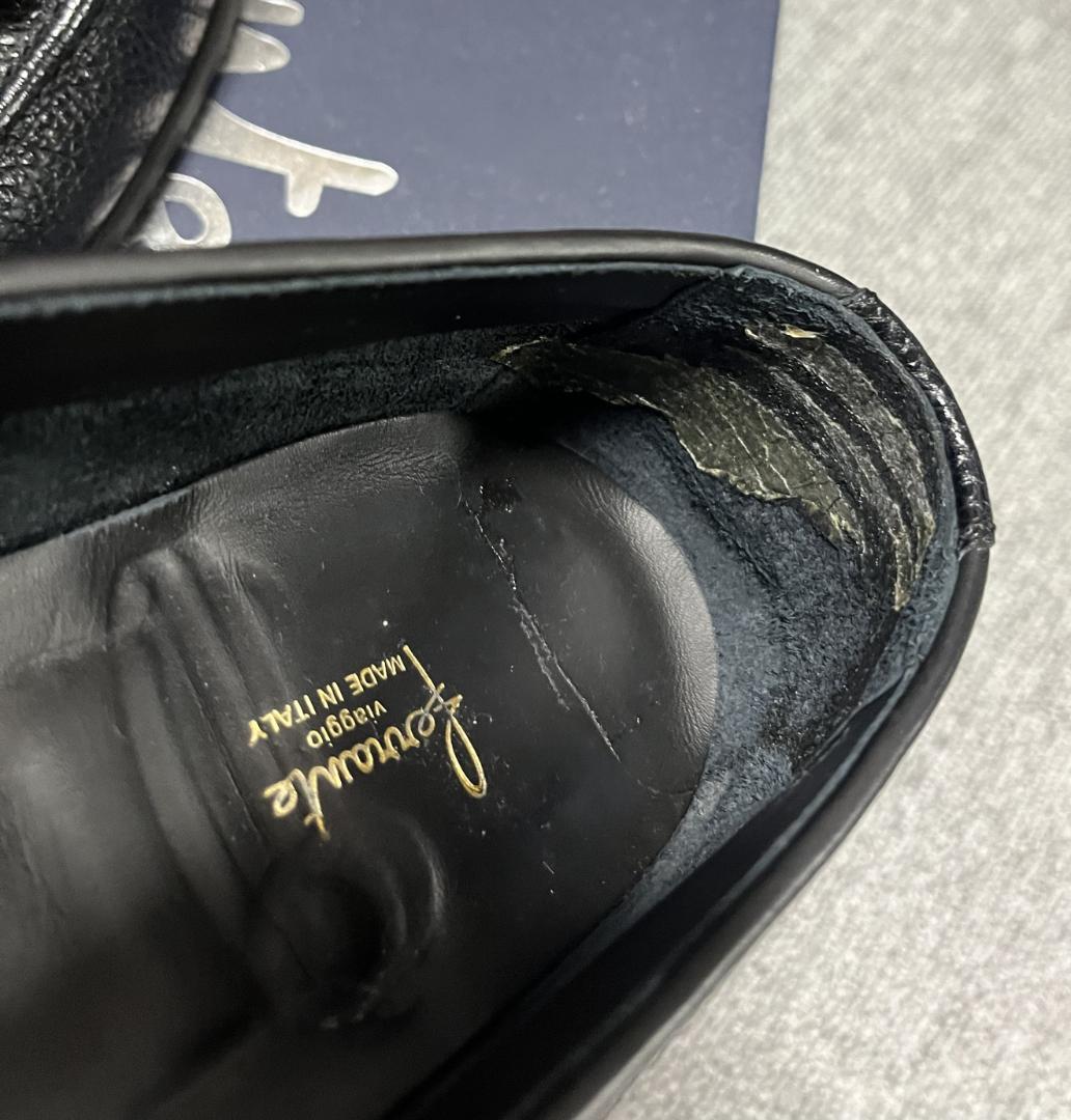 FERRANTE/CILENTO シボ革タッセルローファー8.5サイズ