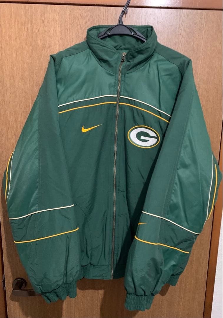 ウォームアップウェア 90s nike NFL Green Bay Packers JKT large