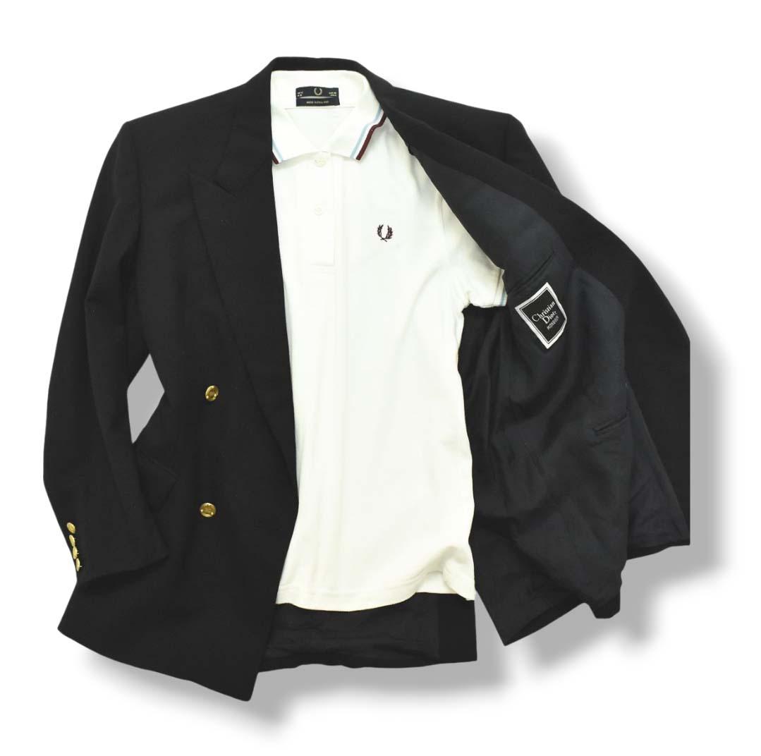 【美品】英国製 フレッドペリー FRED PERRY 半袖 月桂樹 ポロシャツ♪