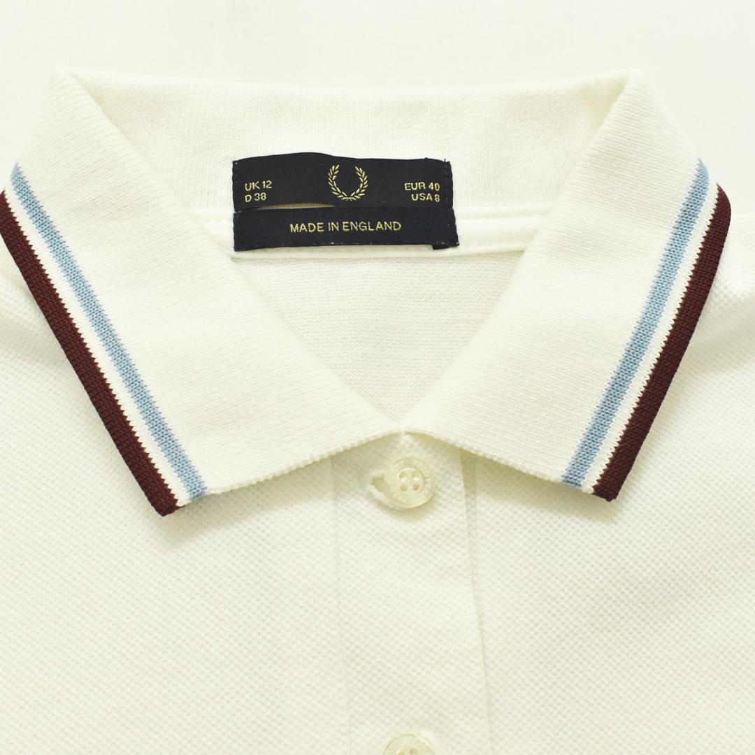 【美品】英国製 フレッドペリー FRED PERRY 半袖 月桂樹 ポロシャツ♪