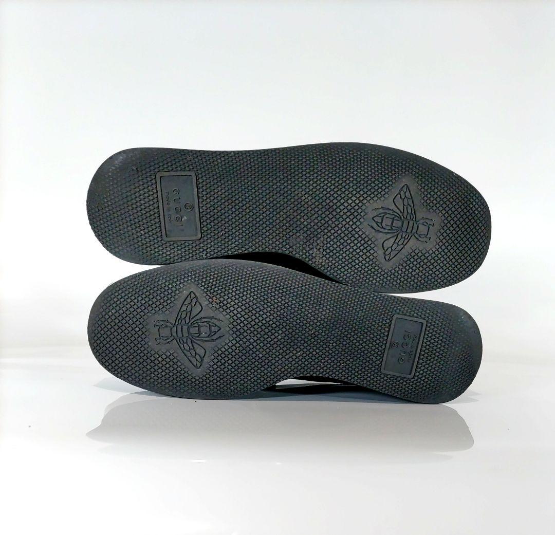 GUCCI 厚底ローファー GG シェリーライン レザー ブラック 35