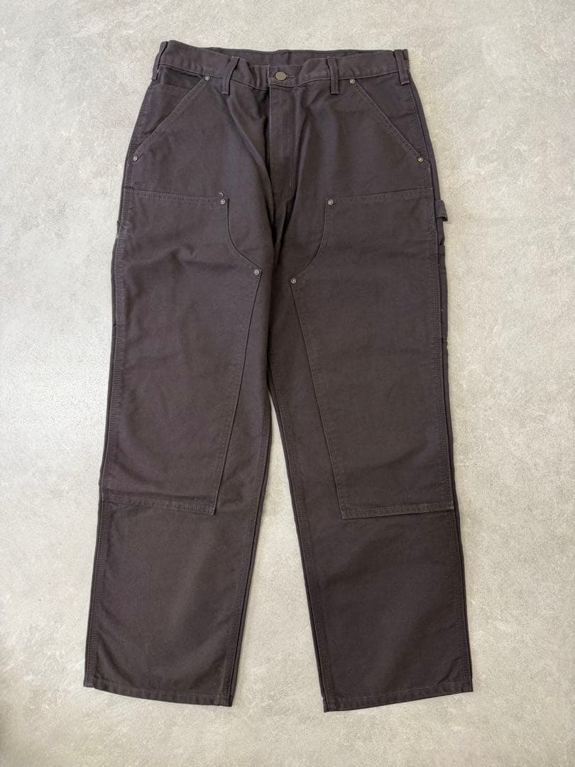 極美品 アメリカ製 carhartt ダブルニーペインターパンツ 33×30
